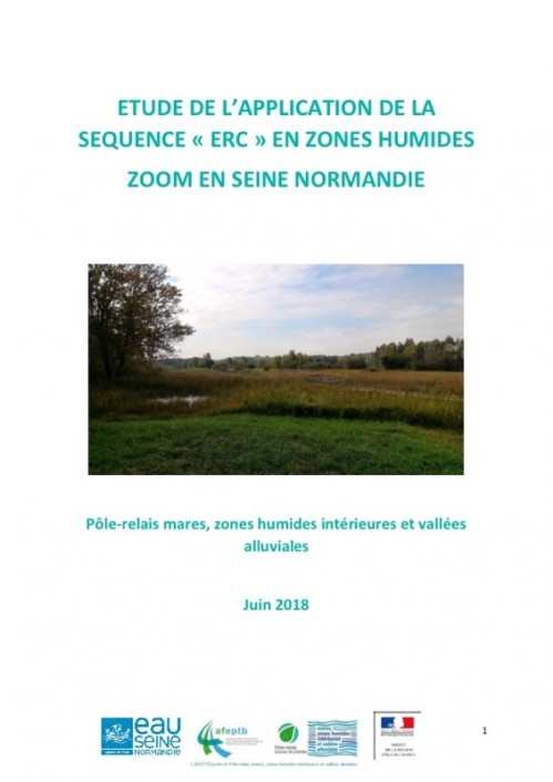 [Publication] Rapport sur l'application de la séquence ERC en zones humides