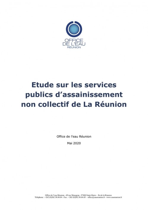 [Publication] Etude sur les services publics d’assainissement non collectif de La Réunion