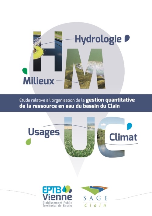 [Publication] Etude relative à l'organisation de la gestion quantitative de la ressource en eau du bassin du Clain