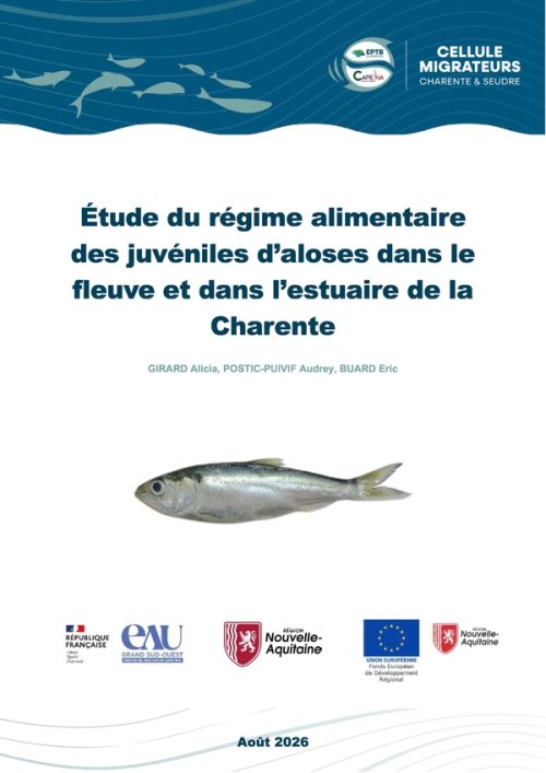 Une nouvelle étude sur les juvéniles d’aloses - EPTB Charente