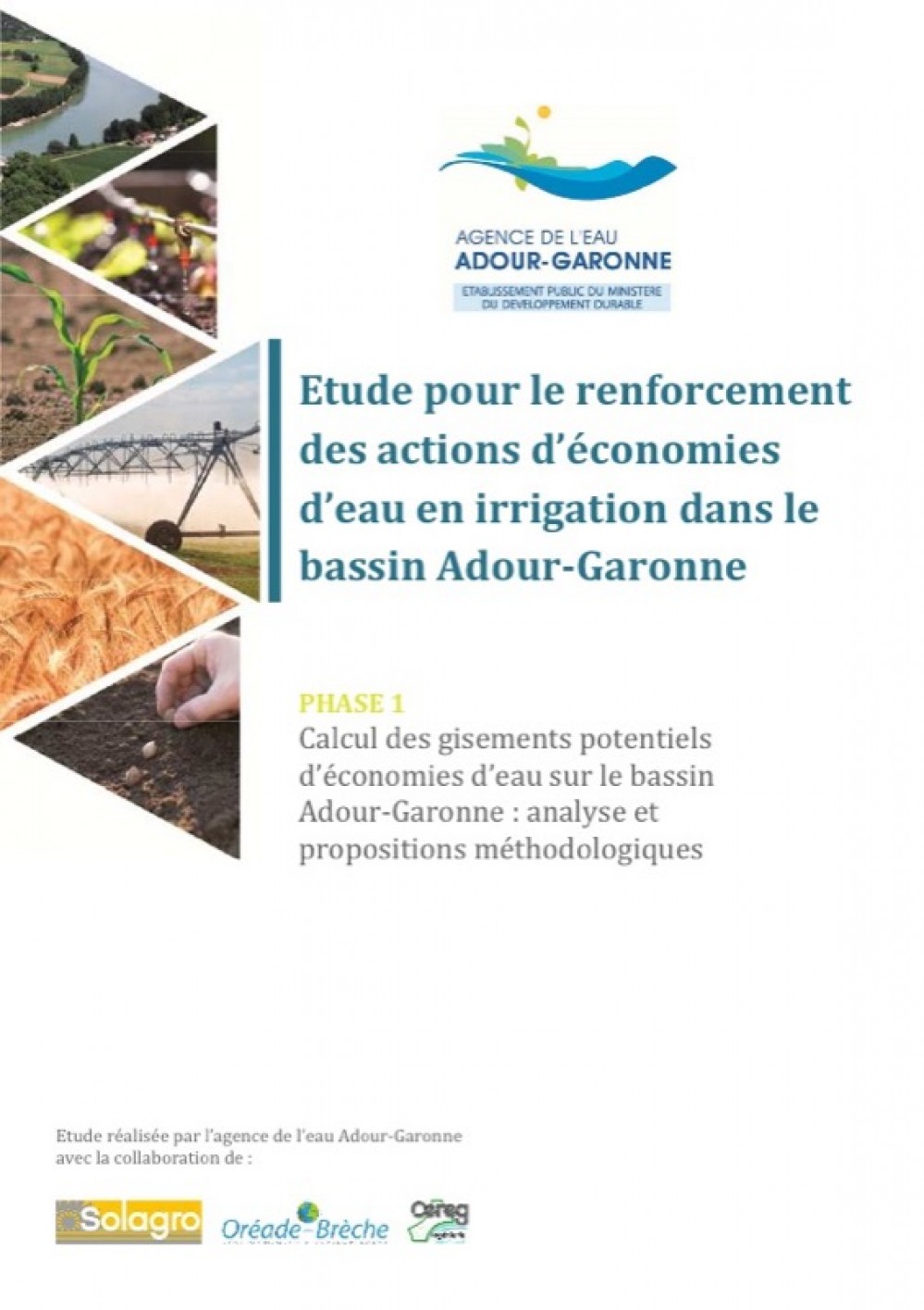 [Publication] Etude pour le renforcement des actions d'économies d'eau en irrigation dans le bassin Adour-Garonne