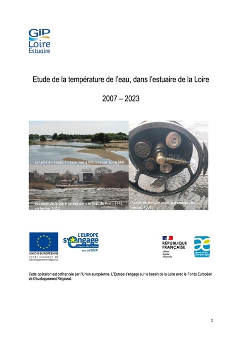 [Publication] Etude de la température de l'eau, dans l'estuaire de la Loire