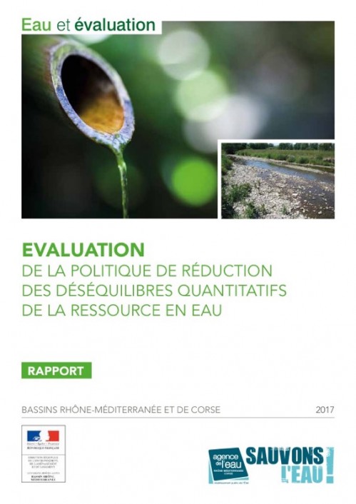 [Publication] Evaluation de la politique de réduction des déséquilibres quantitatifs de la ressource en eau