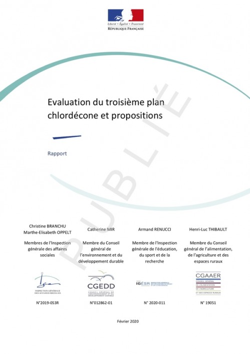 [Publication] Évaluation du troisième plan chlordécone et propositions - CGEDD