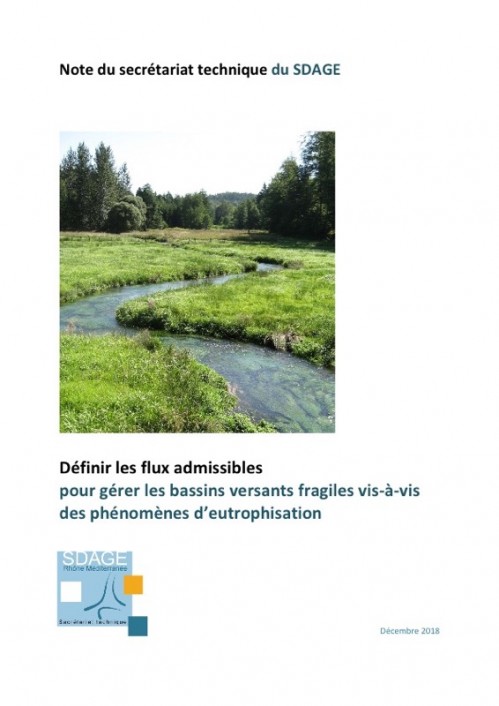 [Publication] Définir les flux admissibles pour gérer les bassins versants fragiles vis-à-vis des phénomènes d’eutrophisation