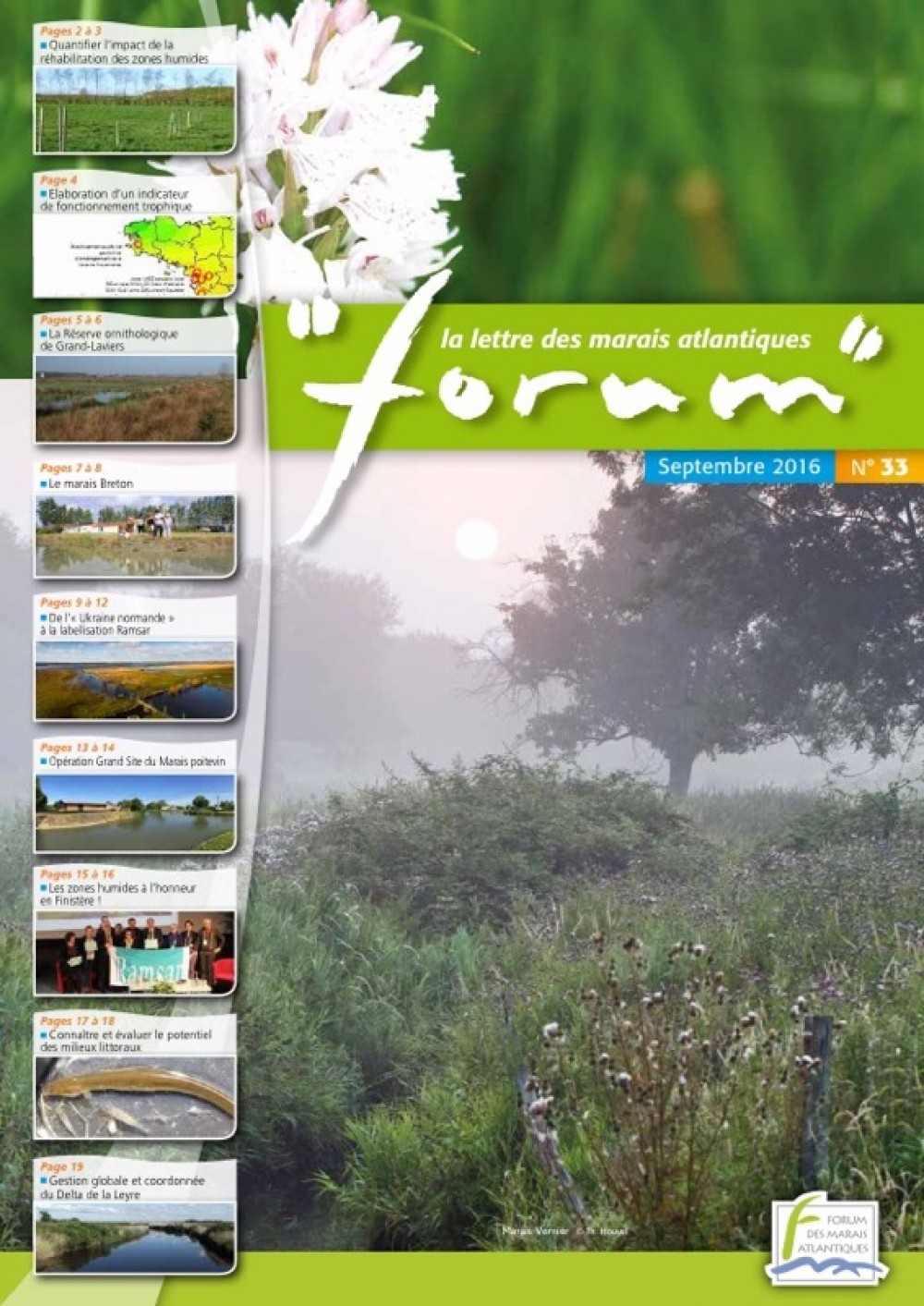 [Publication] Forum, la lettre des marais atlantiques
