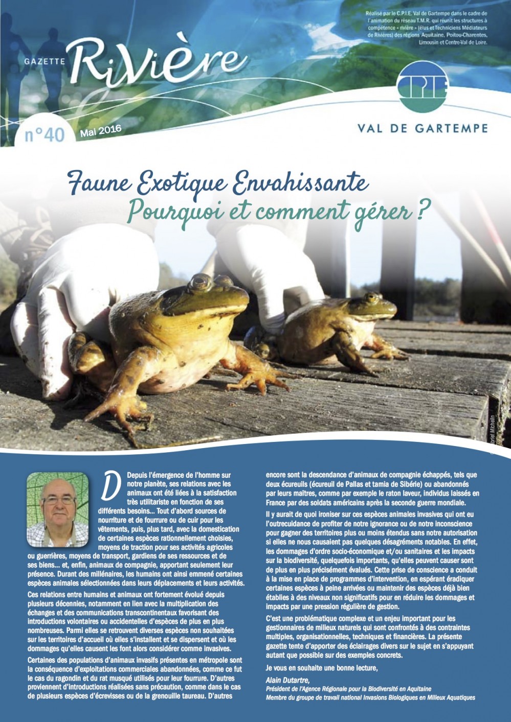 [Publication] Gazette rivières - Faune exotique envahissante : pourquoi et comment gérer ? - CPIE Val de Gartempe