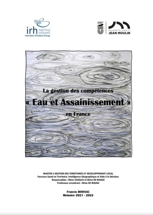 [Publication] La gestion des compétences Eau et Assainissement en France