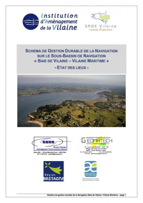 [Publication] Etat des lieux de la navigation sur le sous-bassin Baie de Vilaine - Vilaine maritime