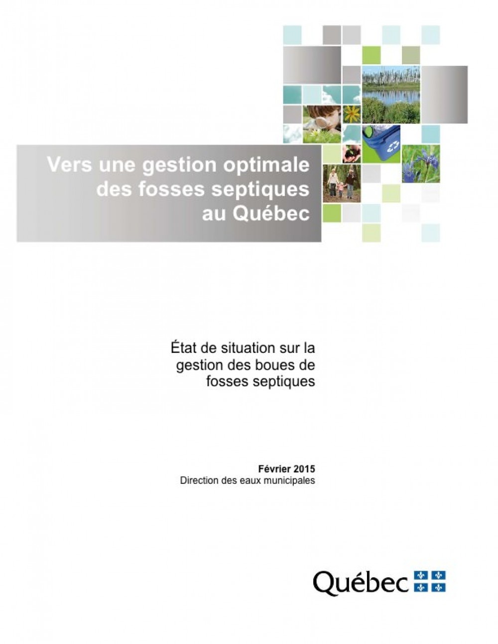[Publication] Québec : État de situation sur la gestion des boues de fosses septiques