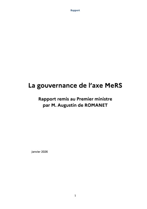 [Publication] Rapport d’Augustin de Romanet sur l’axe Méditerranée Rhône Saône
