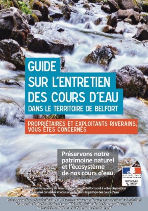 [Publication] Guide sur l'entretien des cours d'eau dans le Territoire de Belfort