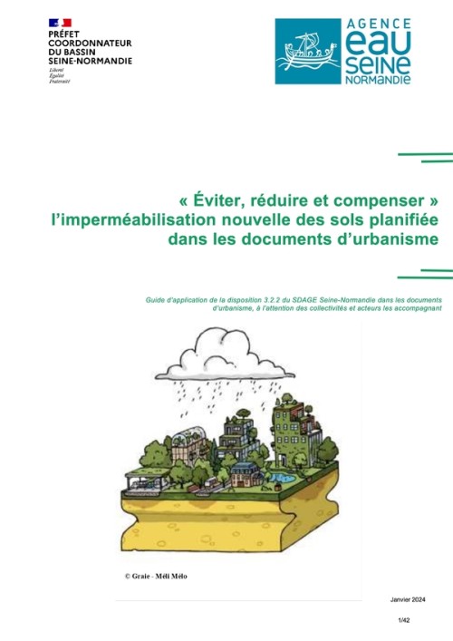 [Publication] Guide Eviter-Réduire-Compenser l’imperméabilisation nouvelle des sols planifiée dans les documents d’urbanisme