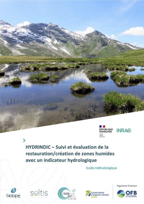 [Publication] HYDRINDIC - Suivi et évaluation de la restauration/création de zones humides avec un indicateur hydrologique - Guide méthodologique