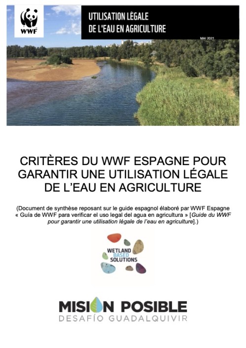 [Publication] Guide sur l'utilisation légale de l'eau en agriculture