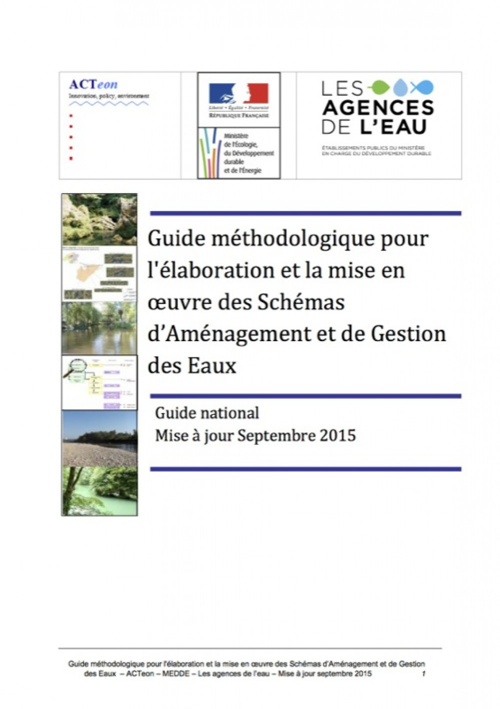 [Publication] Actualisation du guide de référence sur les SAGE - Gest'eau