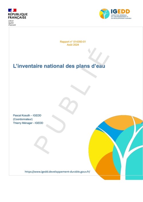 [Publication] Inventaire national des plans d'eau