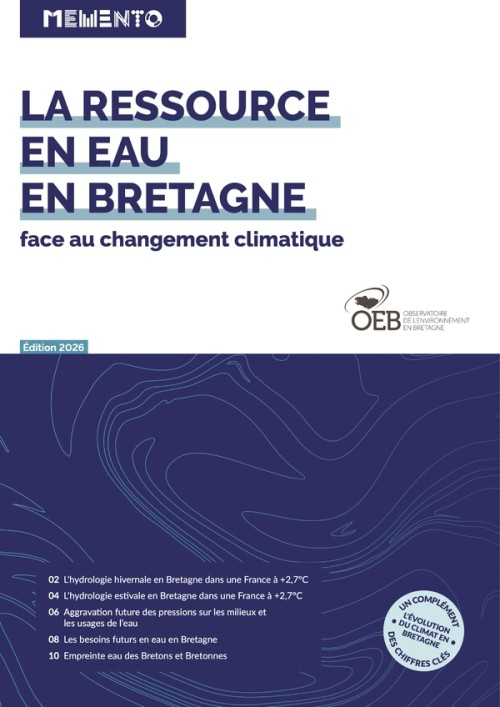 [Publication] Mémento - La ressource en eau en Bretagne face au changement climatique - édition 2026