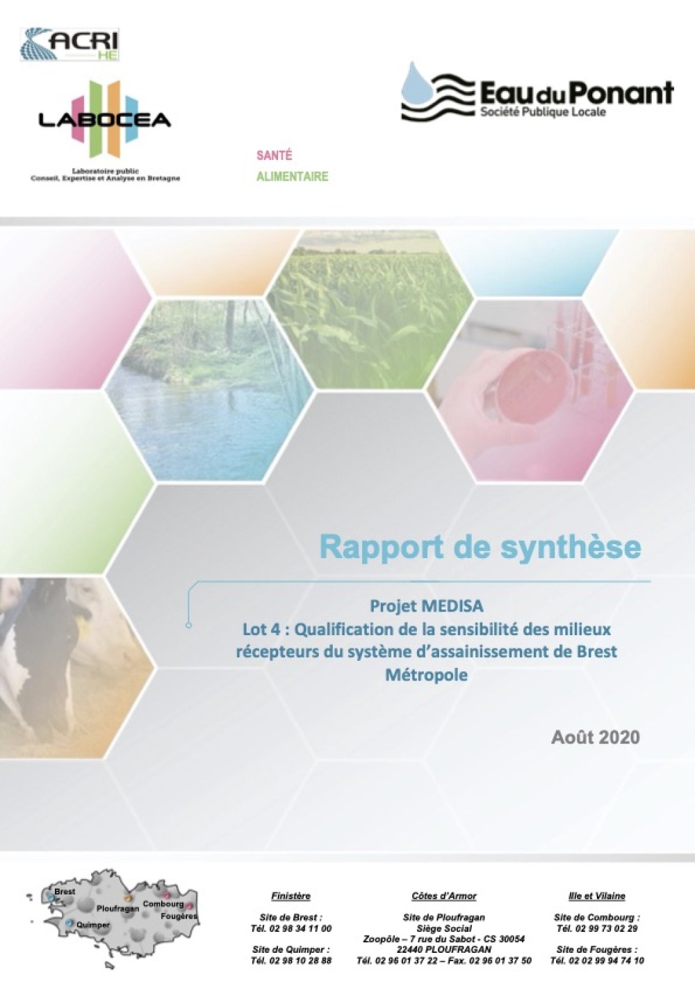 [Publication] Qualification de la sensibilité des milieux récepteurs du système d'assainissement de Brest Métropole