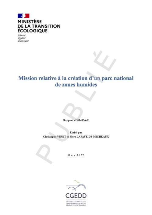 [Publication] Mission relative à la création d’un parc national de zones humides - CGEDD