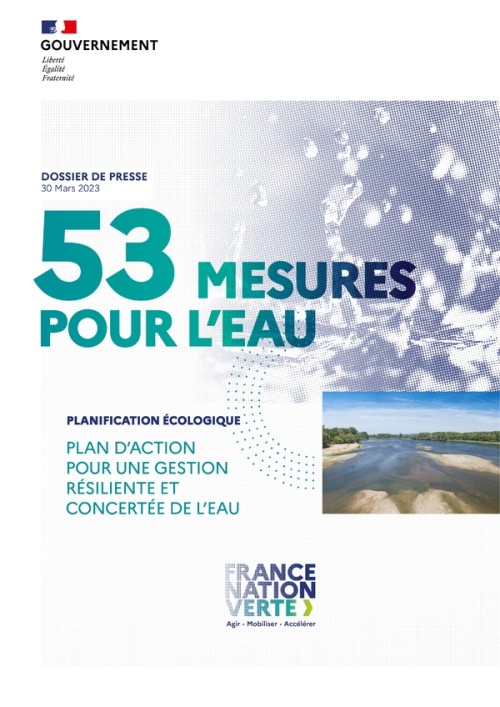[Publication] Plan eau : 53 mesures pour l'eau