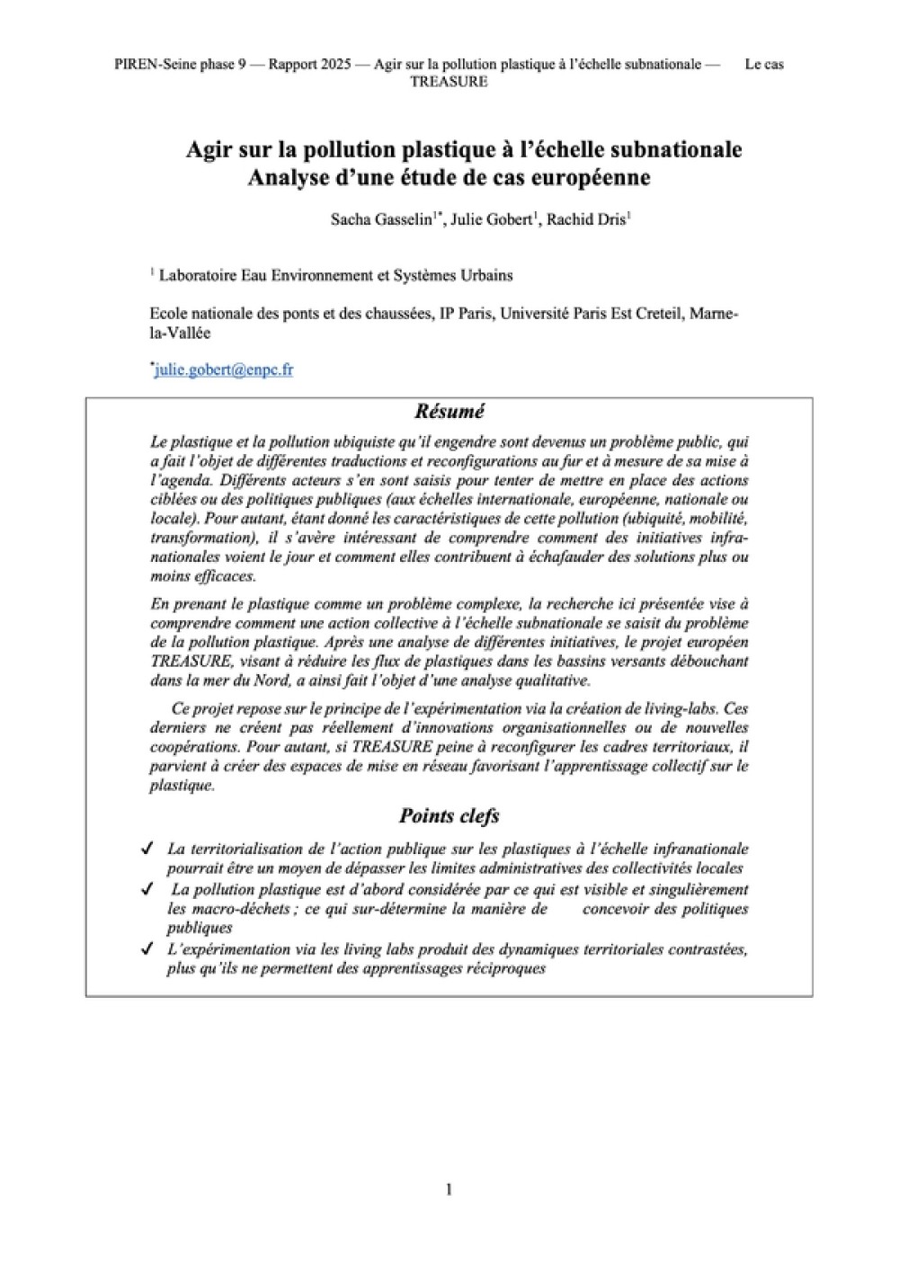 [Publication] Agir sur la pollution plastique à l’échelle subnationale : Analyse d’une étude de cas européenne