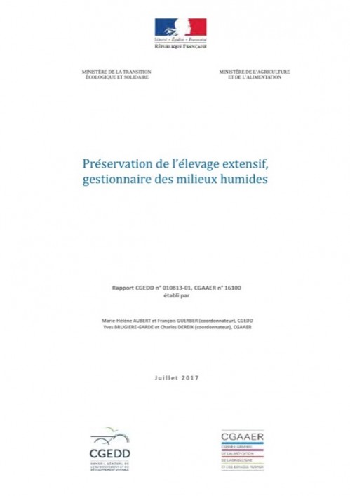 [Publication] Préservation de l’élevage extensif, gestionnaire des milieux humides - CGEDD
