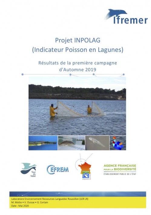 [Publication] Projet INPOLAG (Indicateur Poisson en Lagunes) - Résultats de la première campagne d'Automne 2019