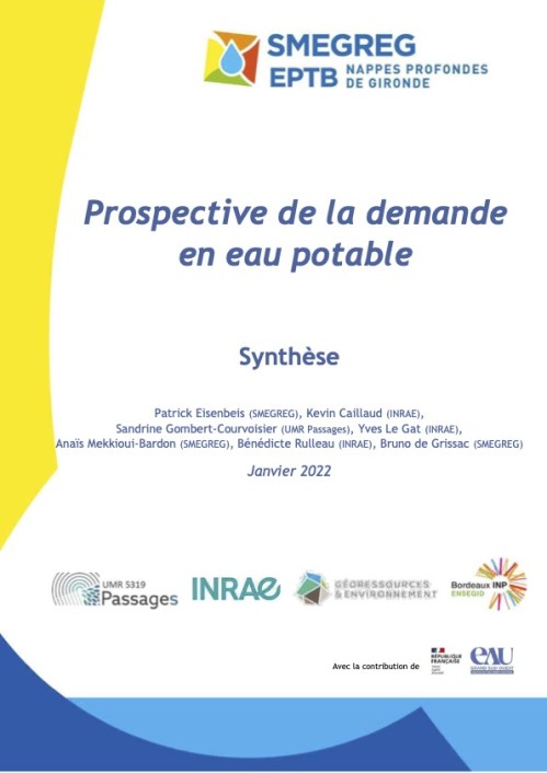 [Publication] Etude prospective de la demande en eau potable en Gironde