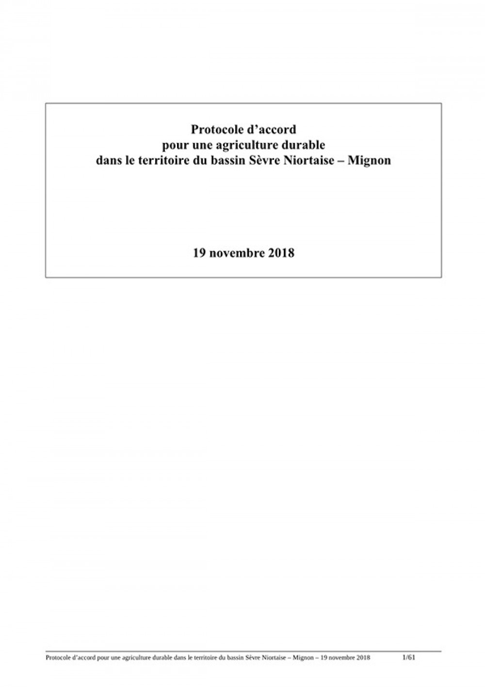 [Publication] Protocole d'accord sur les bassines en Deux-Sèvres