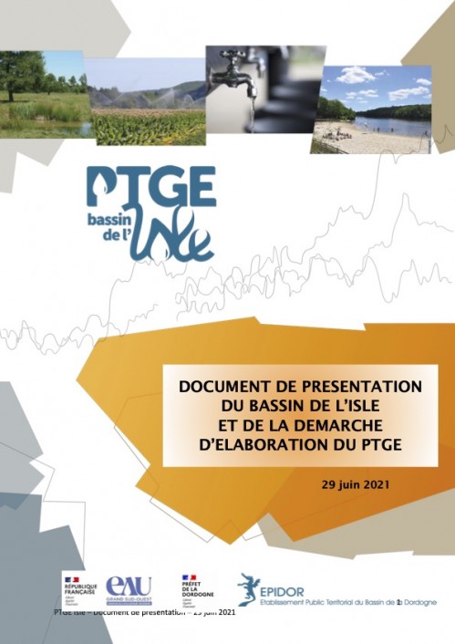 [Publication] Document de présentation du bassin de l'Isle et de la démarche d'élaboration du PTGE