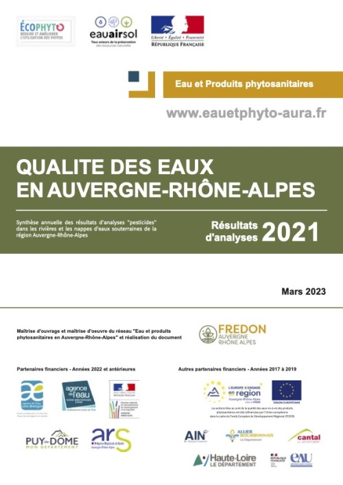 [Publication] Qualité des eaux en Auvergne-Rhône-Alpes 2021