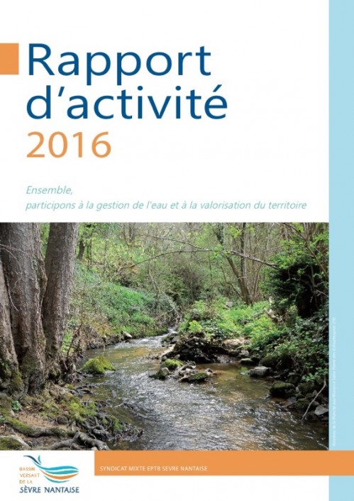 [Publication] Rapport d'activité 2016 de l'EPTB Sèvre Nantaise