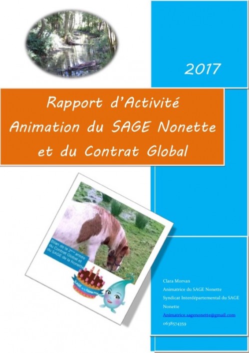 [Publication] Rapport d'activité 2017 - SAGE Nonette
