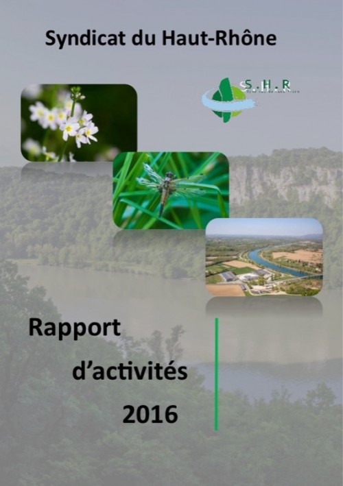[Publication] Rapport d'activité du Syndicat du Haut-Rhône 2016