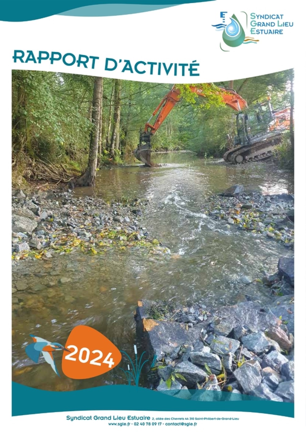 [Publication] Rapport d'activités 2024 - Syndicat Grand Lieu Estuaire