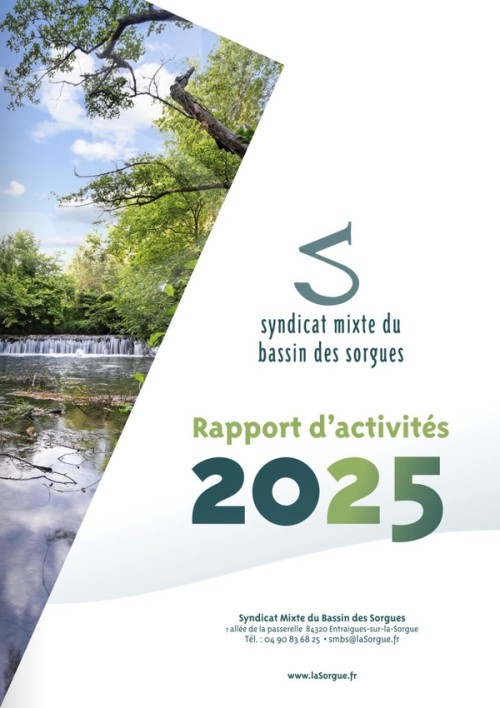 [Publication] Rapport d'activité 2025 - Syndicat mixte du bassin des Sorgues