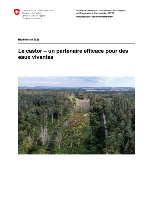 [Publication] Le castor : un partenaire efficace pour des eaux vivantes
