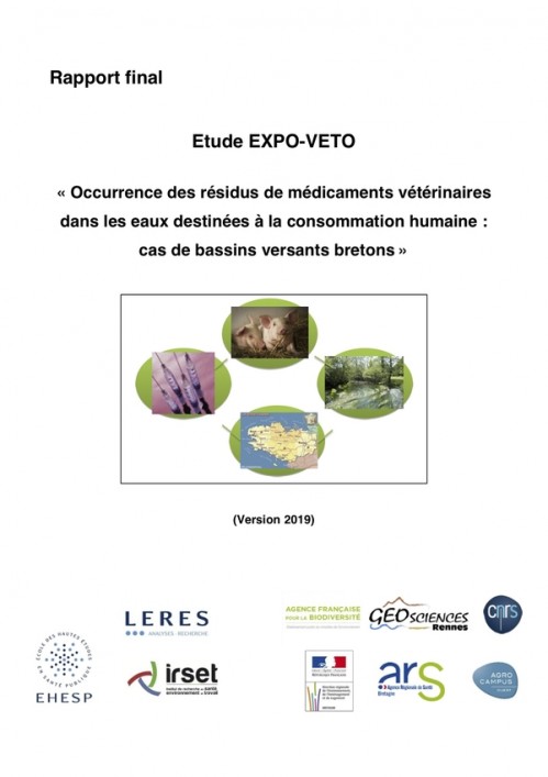 [Publication] Occurrence des résidus de médicaments vétérinaires dans les eaux destinées à la consommation humaine : cas de bassins versants bretons - Rapport final 