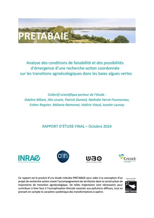 [Publication] Rapport final du projet PRETABAIE