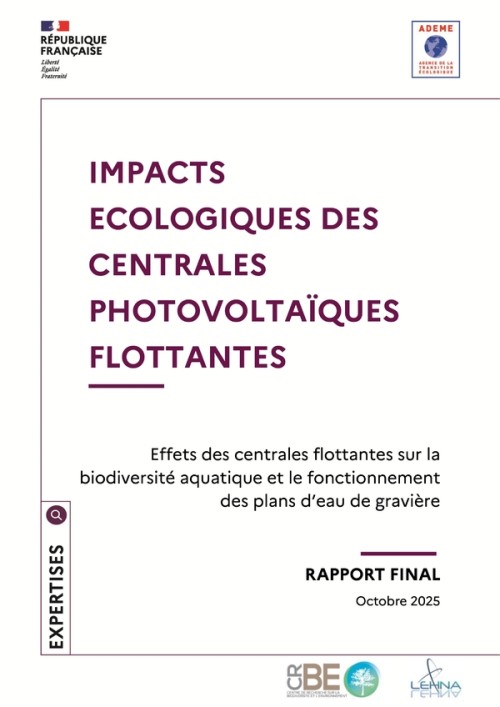 [Publication] Impacts écologiques des centrales photovoltaïques flottantes