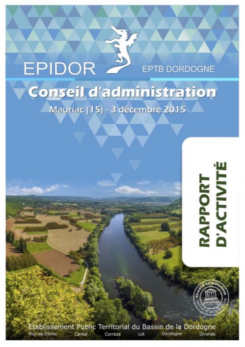 [Publication] Compte rendu d'activité 2015 - EPIDOR
