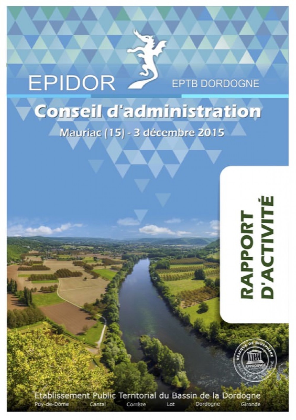 [Publication] Compte rendu d'activité 2015 - EPIDOR