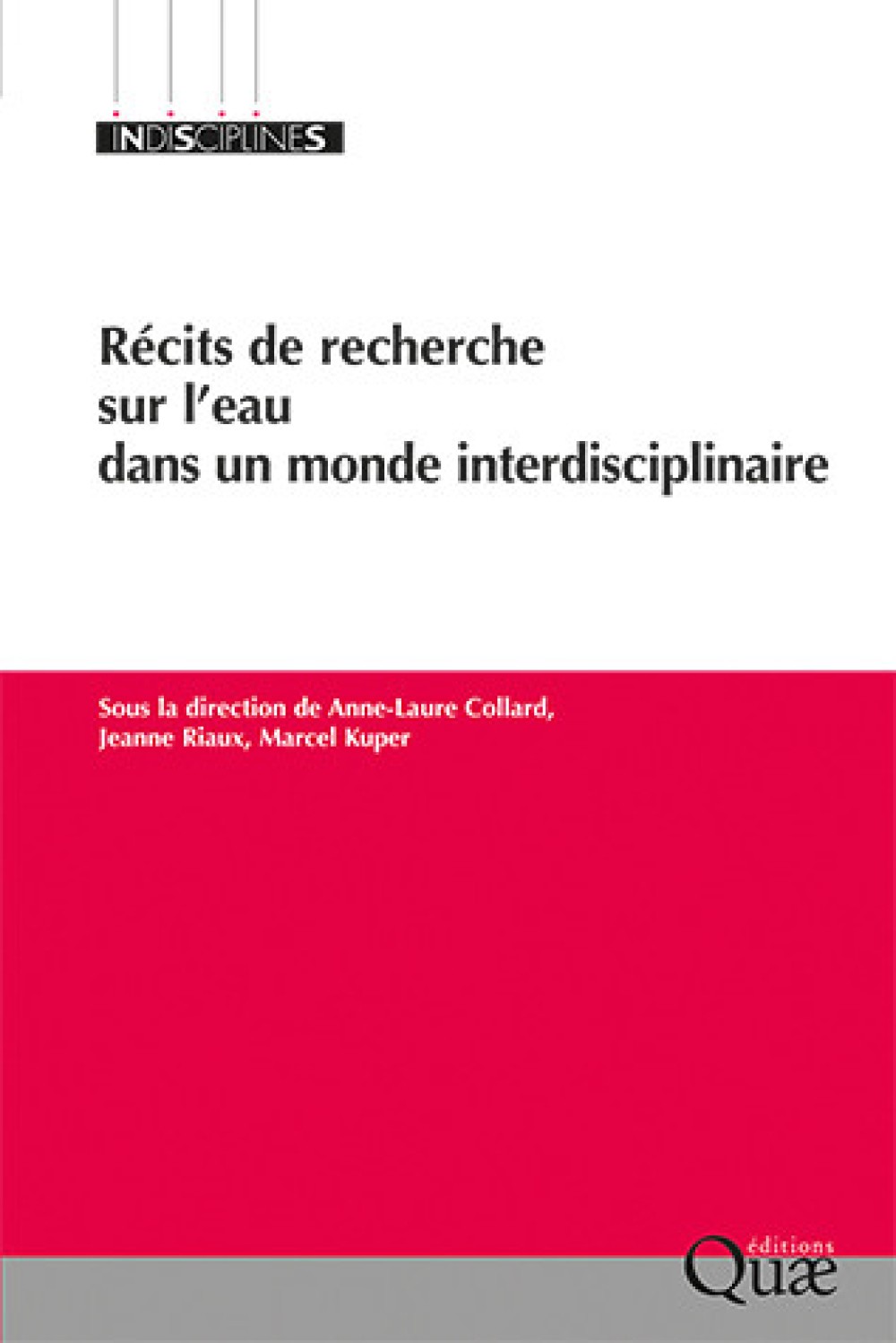 [Publication] Récits de recherche sur l'eau dans un monde interdisciplinaire