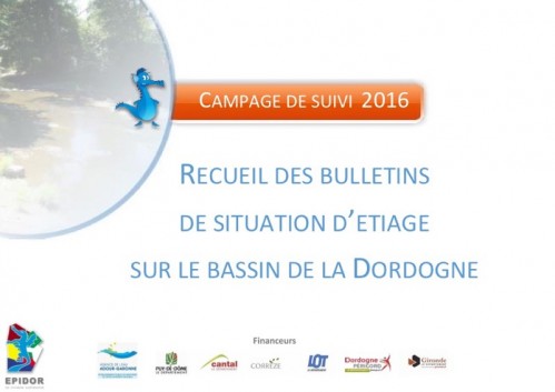 [Publication] Recueil des bulletins de situation d'étiage sur le bassin de la Dordogne