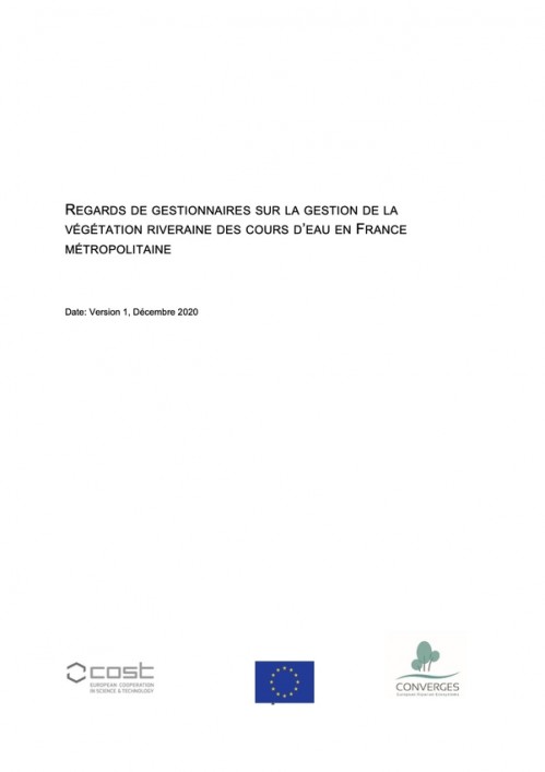 [Publication] Regards de gestionnaires sur la gestion de la végétation riveraine des cours d'eau en France métropolitaine