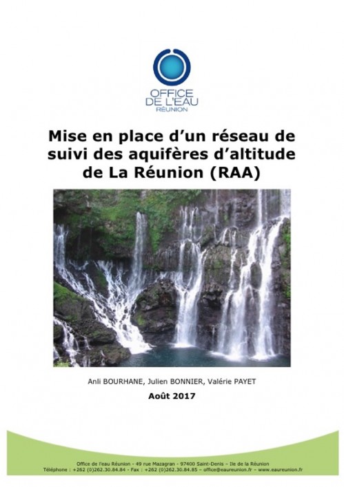 [Publication] Mise en place d'un réseau de suivi des aquifères d'altitude de la Réunion