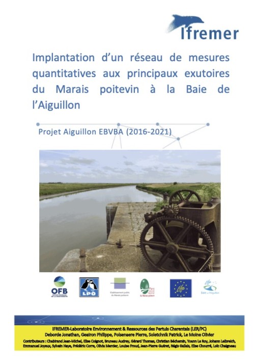[Publication] Implantation d’un réseau de mesures quantitatives aux principaux exutoires du Marais poitevin à la Baie de l’Aiguillon