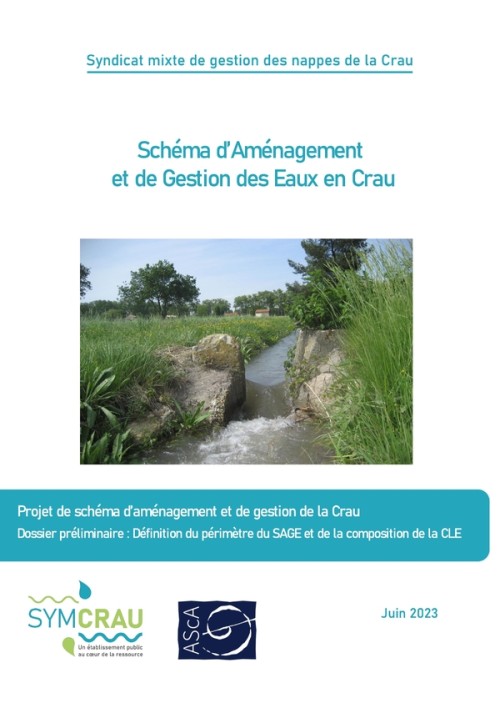 [Publication] SAGE de la Crau - Dossier préliminaire