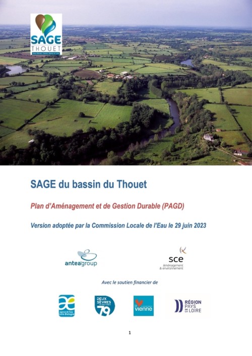 [Publication] SAGE du bassin du Thouet - Plan d'aménagement et de gestion durable
